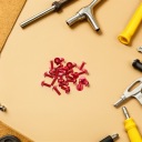 30 SZT. КРАСНЫЙ КОМПЛЕКТ БОЛТОВ DO ВЕТРОВИКИ МОТОЦИКЛЕТНАЯ LATWY МОНТАЖ DIY АЛЮМИНИЙ  фото 13