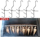 Рыбные крючки для курения рыбы Тройной INOX 10 ПК