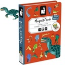 МАГНИТНЫЙ ПАЗЛ Динозавры Магнитикнига JANOD развивающая игрушка 3+