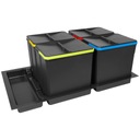 Контейнер для мусора AXISPACE 90 4x15 л