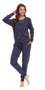 Теплая женская хлопковая пижама DOCTOR NAP 5224 XL