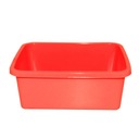 Миска прямоугольная 11л красная для домашнего гаража.