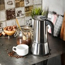KAWIARKA INDUKCYJNA STALOWA 9 KAW 450 ml zaparzacz do kawy espresso srebrna Informacje dodatkowe możliwość użycia na kuchni indukcyjnej