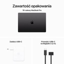 MacBook Pro 16&quot; M3 Pro 36GB/512GB Gwiezdna czerń Ekran dotykowy nie