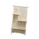 ПОДВЕСНАЯ ПОЛКА МАКРАМЕ С МАКРАМЕ, ВНУТРЕННЯЯ ПОЛКА РУЧНОЙ РАБОТЫ