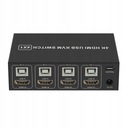 SWITCH PREPÍNAČ KVM HDMI/USB X 4 4K 60HZ Výrobca bez marki