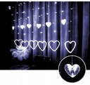 ПОДВЕСНАЯ СВЕТОВАЯ ЗАВЕСА СЕРДЦЕ СВЕТОДИОДНЫЙ ДЕКОР 1007