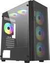 ПОЛНОСЕТЧАТЫЙ КОРПУС USB 3.0 В СТЕКЛЯННОМ ПОДВАЛЕ ИГРОВОЙ + 1 вентилятор RGB