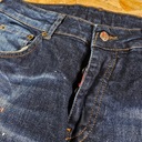 Džínsové nohavice DSQUARED 2 Modré Slim Dizajnové džínsy Denim 46 Strih zúžený