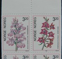 Norwegia Mi. 1040 - 1041 ** , 1990 r. / kwiaty - zeszycik Kraj Skandynawia