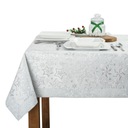 Рождественская скатерть-манжета 5 см Silver Stars K1 140x120 см
