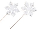 2 шт. УКРАШЕНИЕ СНЕЖИНКА для белых украшений.