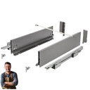 Šuplík GTV Axis Pro 400 mm push to open střední antracit H-116