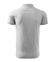 Biała męska bawełniana koszulka Polo M Skład materiałowy 100% bawełna