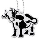 Светоотражающий кулон Светоотражающий брелок для ключей КОРОВА КОРОВА