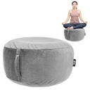 КРУГЛЫЙ НАДУВНОЙ ПУФ С БАРХАТНЫМ СИДЕНЬЕМ