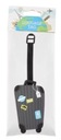Комплект дорожного ремня Dunlop черного цвета для чемодана + идентификационная бирка