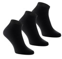 3x Ponožky Členkové Ponožky Čierna dámska bavlna roz 38-40