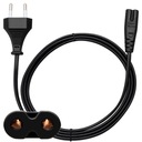 КАБЕЛЬ ШНУР ПИТАНИЯ ДЛЯ ТВ RTV БЫТОВАЯ ТЕХНИКА МОНИТОРЫ КОНСОЛЬ 8 C7 SN-14 5M