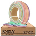 Нить сменная PLA Rosa3D Pastel Rainbow 1кг