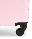 Kufor Veľký Cestovateľ Na Kolieska Na Batožinu ABS PUCCINI Ružový ABS027A-3C Výška 76 cm