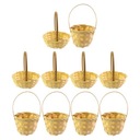 ДЕКОР МИНИ-КОРЗИН ИЗ РОТАНГА 10 ШТ.