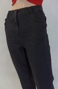 Čierne džínsové nohavice vrecká zips Cecil 31/32 Dominujúca farba čierna