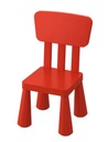 ИКЕА МАММУТ - детский стул красный