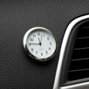 Кварцевые часы для приборной панели автомобиля белые + держатель для решетки радиатора