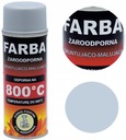 FARBA ŻAROODPORNA SPRAY DO KOMINKA PIECA GRILLA 400 ML HANSA SREBRNY 800°C