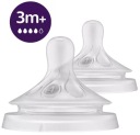 НАБОР AVENT АНТИКОЛЬКОВАЯ БУТЫЛОЧКА NATURAL 3 RESPONSE 260 МЛ 2x СОСКИ 3M