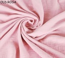 LuxTextil MUŚLIN DOUBLE GAUZE TKANINA 100% BAWEŁNA 125g/m Jednobarwny 155cm Wzór bez wzoru