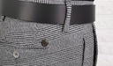 Szare eleganckie spodnie meskie w krate 1190 30 Kolor szary