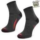 Funkčné poľské trekingové ponožky COMODO 70% merino vlny na leto Dominujúca farba čierna