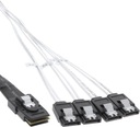 InLine SFF 8087 — SATA x4, 1 м, белый