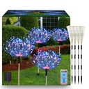 Светодиодная СОЛНЕЧНАЯ ЛАМПА ДЕРЕВО одуванчик фейерверк разноцветная 480LED 4шт.