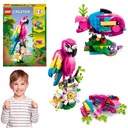 LEGO CREATOR ЭКЗОТИЧЕСКИЙ РОЗОВЫЙ ТРОПИЧЕСКИЙ ПОПУГАЙ 3в1 РЫБА ЛЯГУШКА ЦВЕТ ЦВЕТЫ