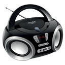 КУХОННЫЙ РАДИО БУМБОКС ПЛЕЕР ПОРТАТИВНЫЙ USB MP3 CD LCD ADLER ЧЕРНЫЙ