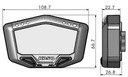 Univerzálne počítadlo KOSO DIGITAL COCKPIT DB-02 Katalógové číslo dielu KO-BA022W00