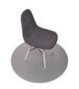 Коврик ПВХ на стул, диаметр 100, круглый, 2мм.