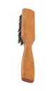 GORGOL Расческа плоская деревянная с кабаньей щетиной в ручке.