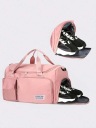 ВМЕСТИМАЯ СПОРТИВНАЯ СУМКА ДЛЯ ЗАЛА, РОЗОВАЯ