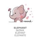 Горшок противоскользящий ELEPHANT розовый Minimal Maltex