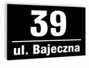 ЧЕРНАЯ АДРЕСНАЯ ТАБЛИЧКА ВИДИМА Номер дома