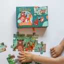Auzou Puzzle Leśny świat + kartonowe zwierzątka 3+ Stan opakowania oryginalne