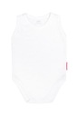 BODY NA RAMIĄCZKACH GŁADKIE 74 CM BIAŁE BAWEŁNA