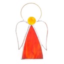 ANIOŁ WITRAŻ ANIOŁEK FIGURKA 13cm RÓŻNE KOLORY
