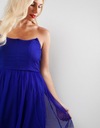 niebieska rozkloszowana sukienka mini 38 (M) Rozmiar M