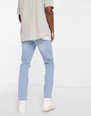 Asos Design kqa spodnie zwężane ripped niebieskie jeans W32/L34 Rozmiar 32/34