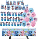 LILO & STITCH ANGEL BALONY TOPPERY OBRUS GIRLANDA URODZINY ZESTAW